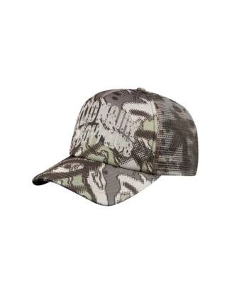 Șapcă de tip „dad cap” cu imprimeu camuflaj Șapcă de tip „dad cap” cu imprimeu camuflaj