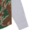 Cămășă din poplin cu dungi și imprimeu camuflaj Burst Cămășă din poplin cu dungi și imprimeu camuflaj Burst