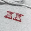 Hanorac cu glugă cu logo OG, culoare burgund