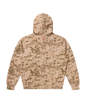 Hanorac cu glugă și fermoar Camo