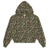 Hanorac cu glugă și fermoar camuflaj pentru femei Hanorac cu glugă și fermoar camuflaj pentru femei