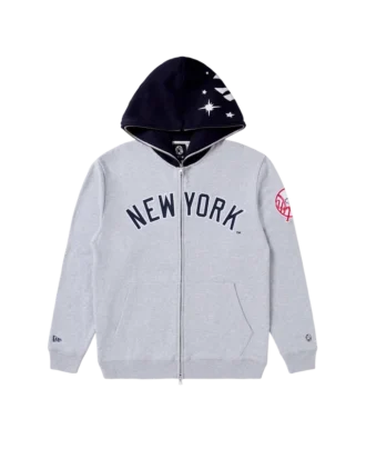 Hanorac cu glugă și fermoar Ny Yankees