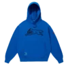 Hanorac cu glugă vopsit în culori intense, cu logo-ul Running Dog