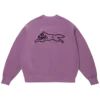 Hanorac supracolorat cu Running Dog