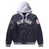 Jachetă de stadion din satin NY Yankees