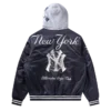 Jachetă de stadion din satin NY Yankees