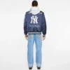 Jachetă de stadion din satin NY Yankees