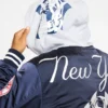 Jachetă de stadion din satin NY Yankees
