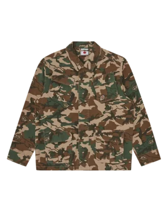 Jachetă de teren Running Dog cu imprimeu camuflaj woodland