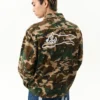 Jachetă de teren Running Dog cu imprimeu camuflaj woodland