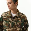Jachetă de teren Running Dog cu imprimeu camuflaj woodland