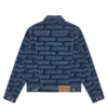 Jachetă din denim cu logo repetat