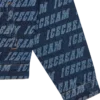Jachetă din denim cu logo repetat