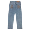 Pantaloni din denim cu logo Arch Logo decolorat