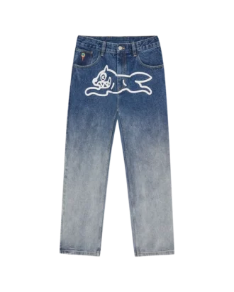 Pantaloni din denim Fade Out Running Dog Double Scoop