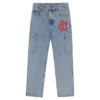 Pantaloni din denim în stil western
