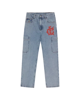Pantaloni din denim în stil western