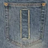 Pantaloni din denim pentru femei cu imprimeu „Running Dog” în stil vintage