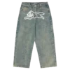 Pantaloni din denim Running Dog cu trei buzunare