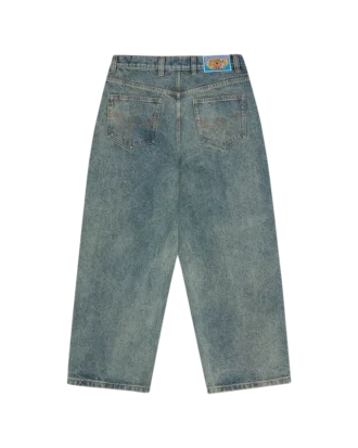 Pantaloni din denim Running Dog cu trei buzunare