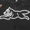 Pantaloni din denim Running Dog cu trei buzunare