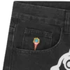 Pantaloni din denim Running Dog cu trei buzunare