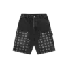 Pantaloni scurți de brutar din denim Diamonds & Dollars Pantaloni scurți de brutar din denim Diamonds & Dollars