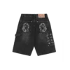 Pantaloni scurți de brutar din denim Diamonds & Dollars Pantaloni scurți de brutar din denim Diamonds & Dollars