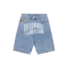 Pantaloni scurți din denim cu logo Arch Logo decolorat Pantaloni scurți din denim cu logo Arch Logo decolorat