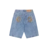 Pantaloni scurți din denim cu logo Arch Logo decolorat Pantaloni scurți din denim cu logo Arch Logo decolorat