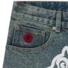 Pantaloni scurți din denim Running Dog Pantaloni scurți din denim Running Dog