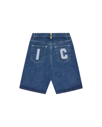 Pantaloni scurți din denim Running Dog cu trei cupe