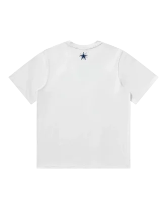 Tricou cu mânecă scurtă Dallas Cowboys cu Curve Logo, alb
