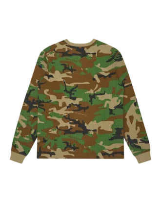 Tricou cu mâneci lungi Camo Waffle