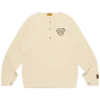 Tricou cu mâneci lungi și guler Henley