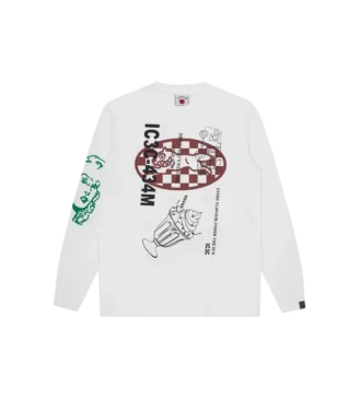 Tricou cu mâneci lungi și imprimeu grafic