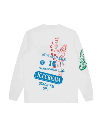 Tricou cu mâneci lungi și imprimeu grafic