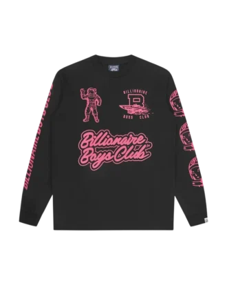Tricou cu mâneci lungi și imprimeu multi-regata