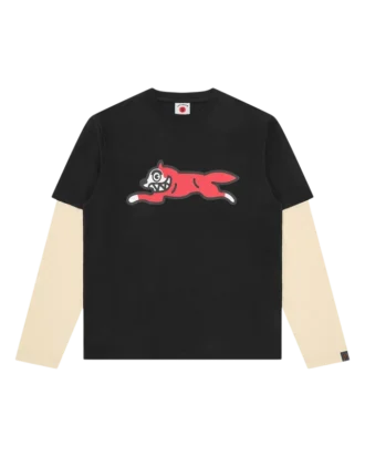 Tricou cu mâneci lungi și imprimeu Running Dog