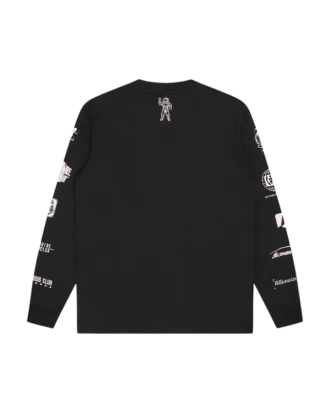 Tricou cu mâneci lungi și logo-uri multiple