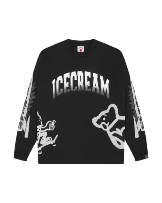 Tricou cu mâneci lungi și logo-uri multiple în tonuri de gri