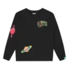 Tricou cu mâneci lungi pentru copii, cu imprimeu Space Camo