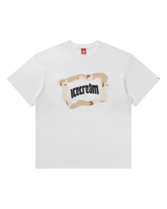 Tricou cu mâneci scurte, culoare gri-bej