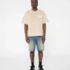 Tricou cu mâneci scurte și imprimeu decolorat