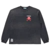 Tricou din bumbac cu mâneci lungi, cu aspect uzat, ICECREAM