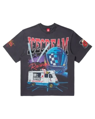 Tricou din tricotaje cu mâneci scurte ICECREAM Racing (oversize)