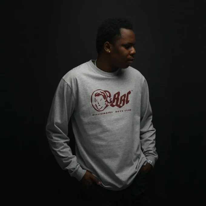 Tricou Og logo ls burgund