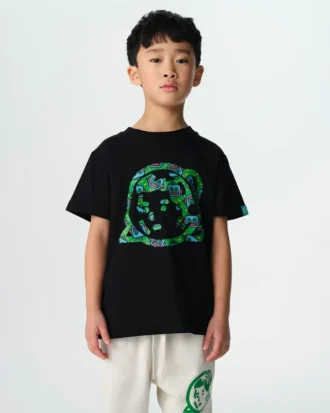 Tricou pentru copii cu imprimeu robot și astro