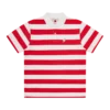 Tricou polo cu dungi și înghețată pentru femei Tricou polo cu dungi și înghețată pentru femei