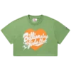 Tricou scurt pentru femei cu inscripție și inimă